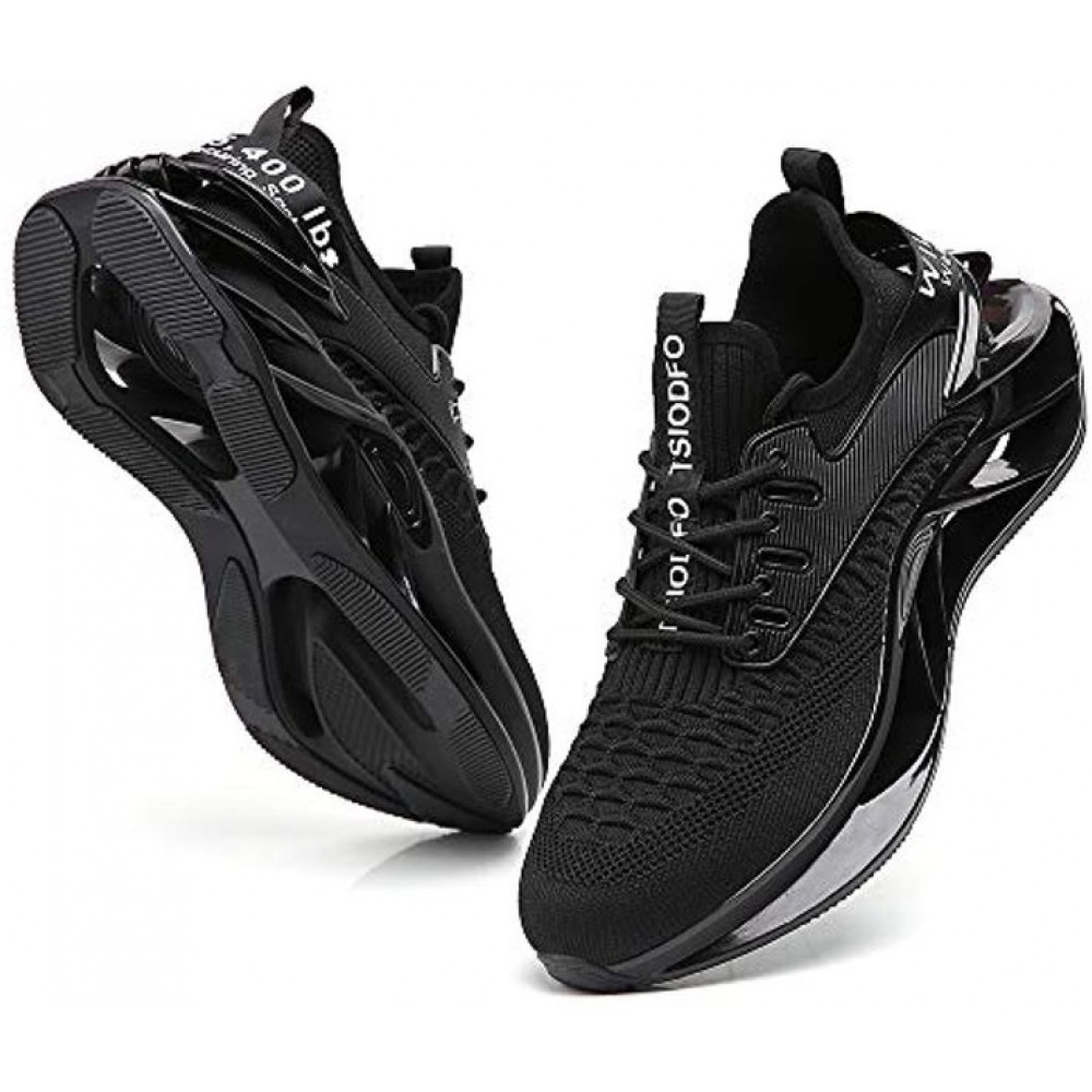 Men's Sport Running Shoes Athletic Tennis Walking Sneakers Black